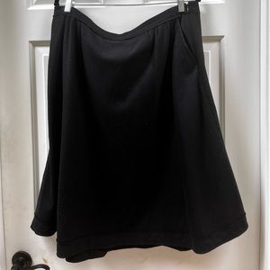 Banana Republic Black Wool Blend A-Line Skirt 16